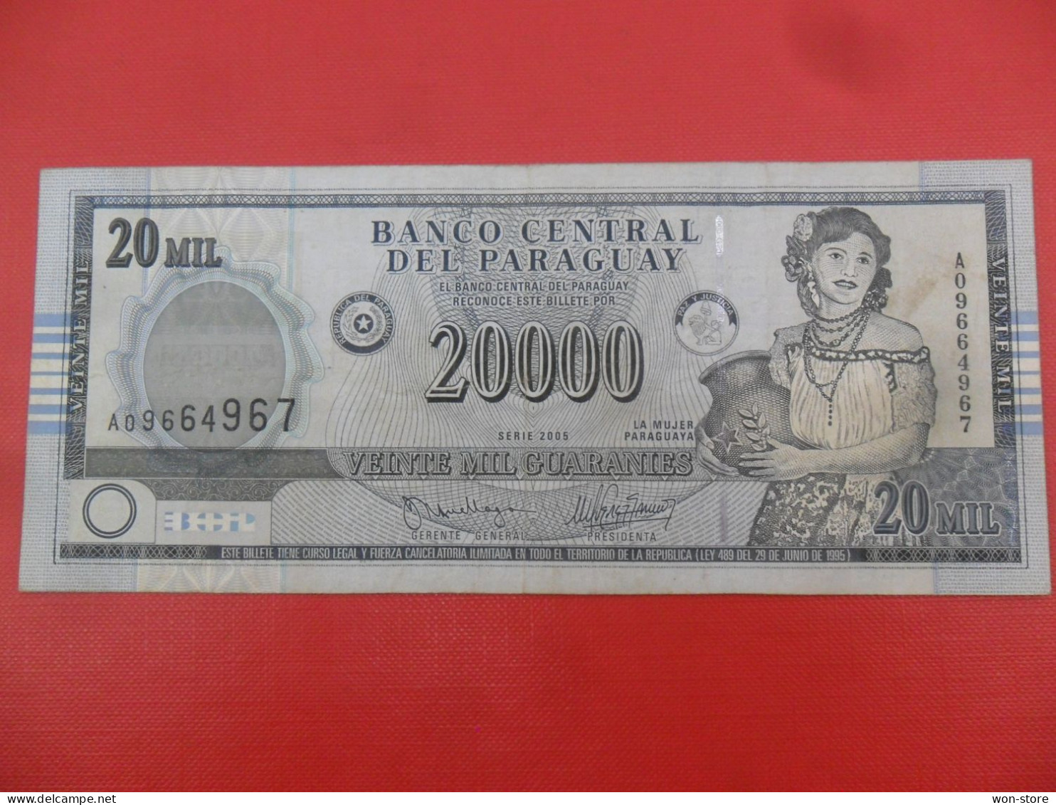 9547 - Paraguay 20,000 Guaranies 2005 - Paraguay