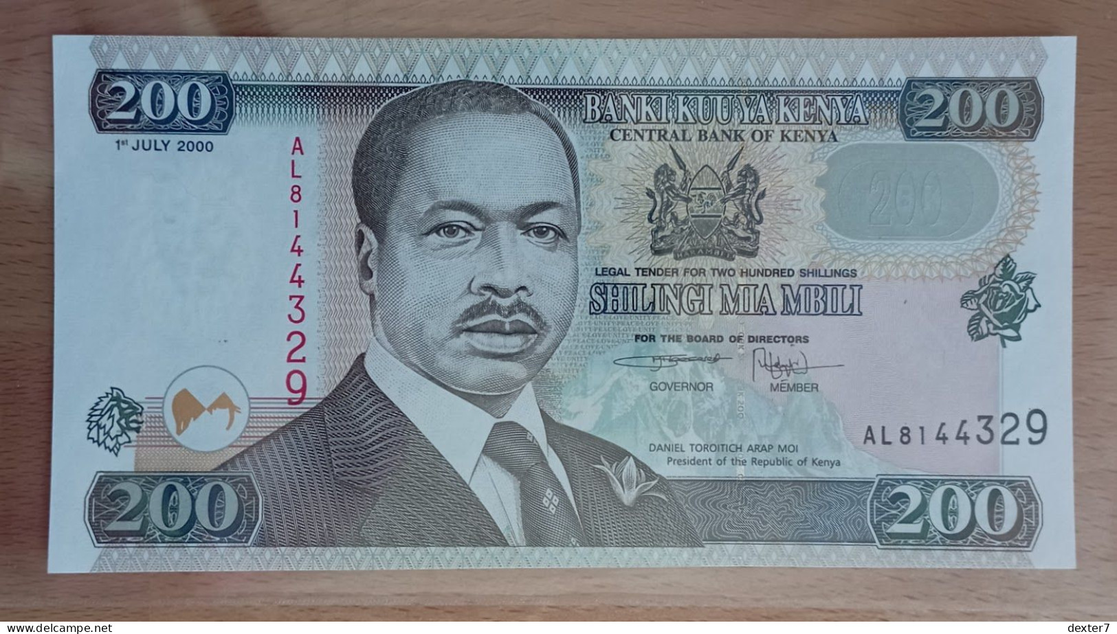 Kenia 200 Shillings 2000 UNC - Kenya