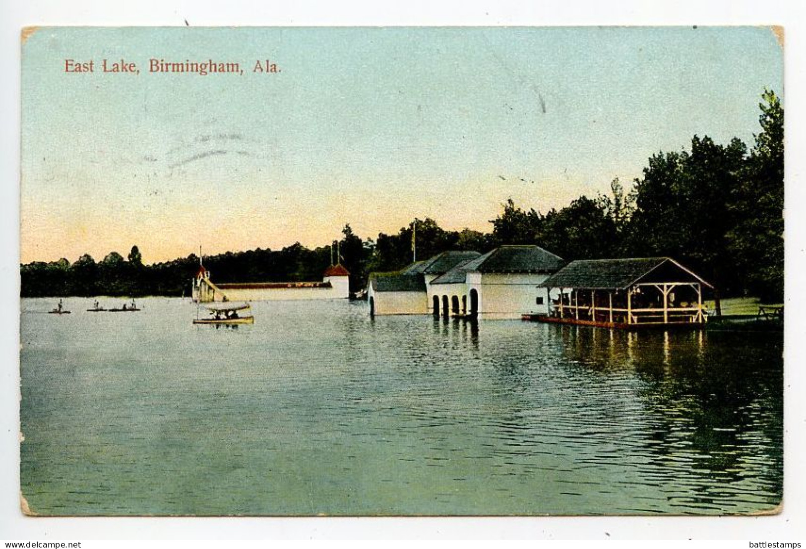 United States 1900's Postcard - East Lake, Birmingham, Alabama; Mobile AL To Fakse Ladeplads, Denmark - Sonstige & Ohne Zuordnung