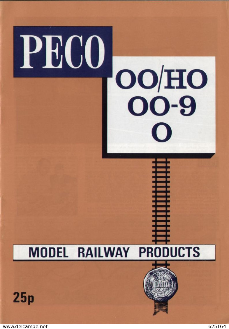 Catalogue PECO 1975 MODEL RAILWAY PRODUCTS 00/H0 00-9 0 Catalogo +prices In Danish Kroner - Inglese