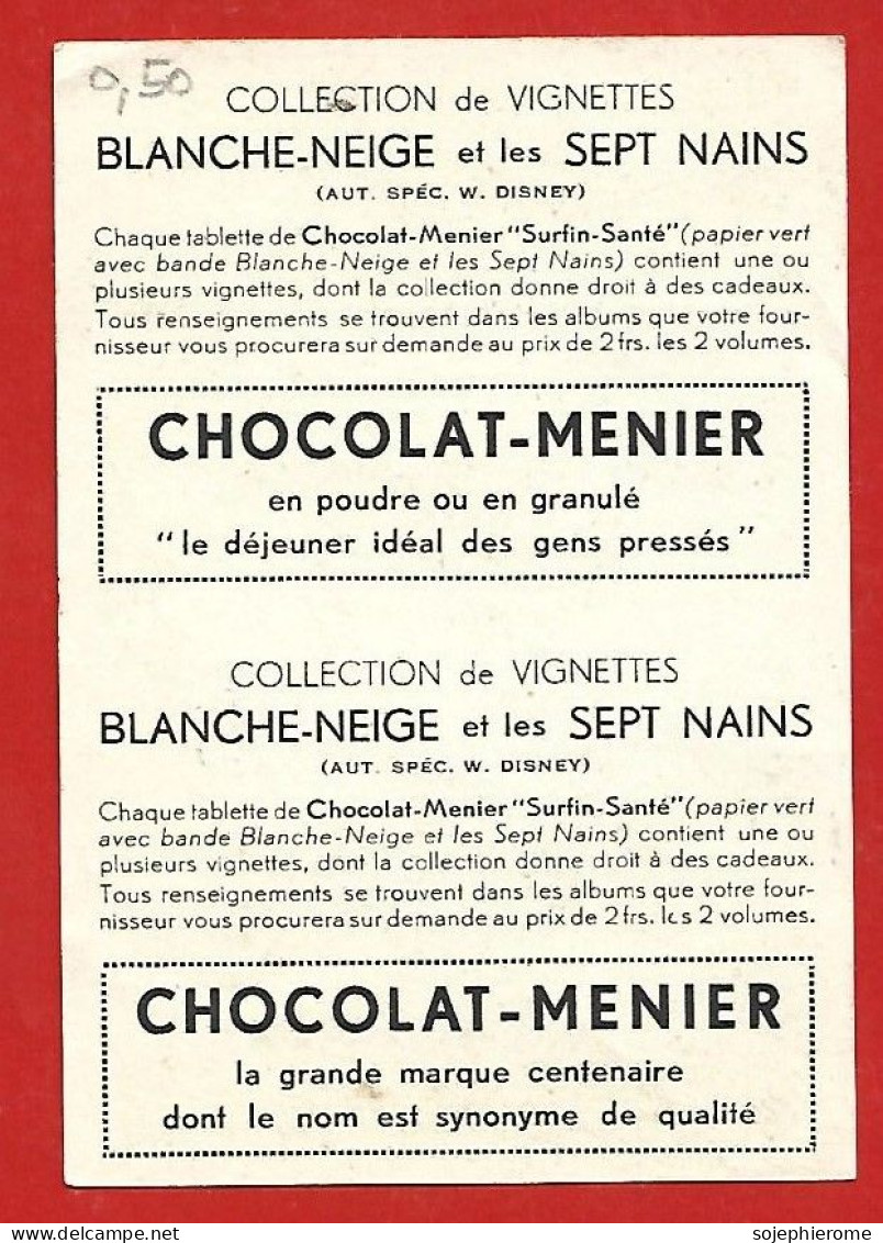 Chocolat-Menier Blanche-Neige Et Les Sept Nains N°178 Et N°179 Disney 2scans - Menier