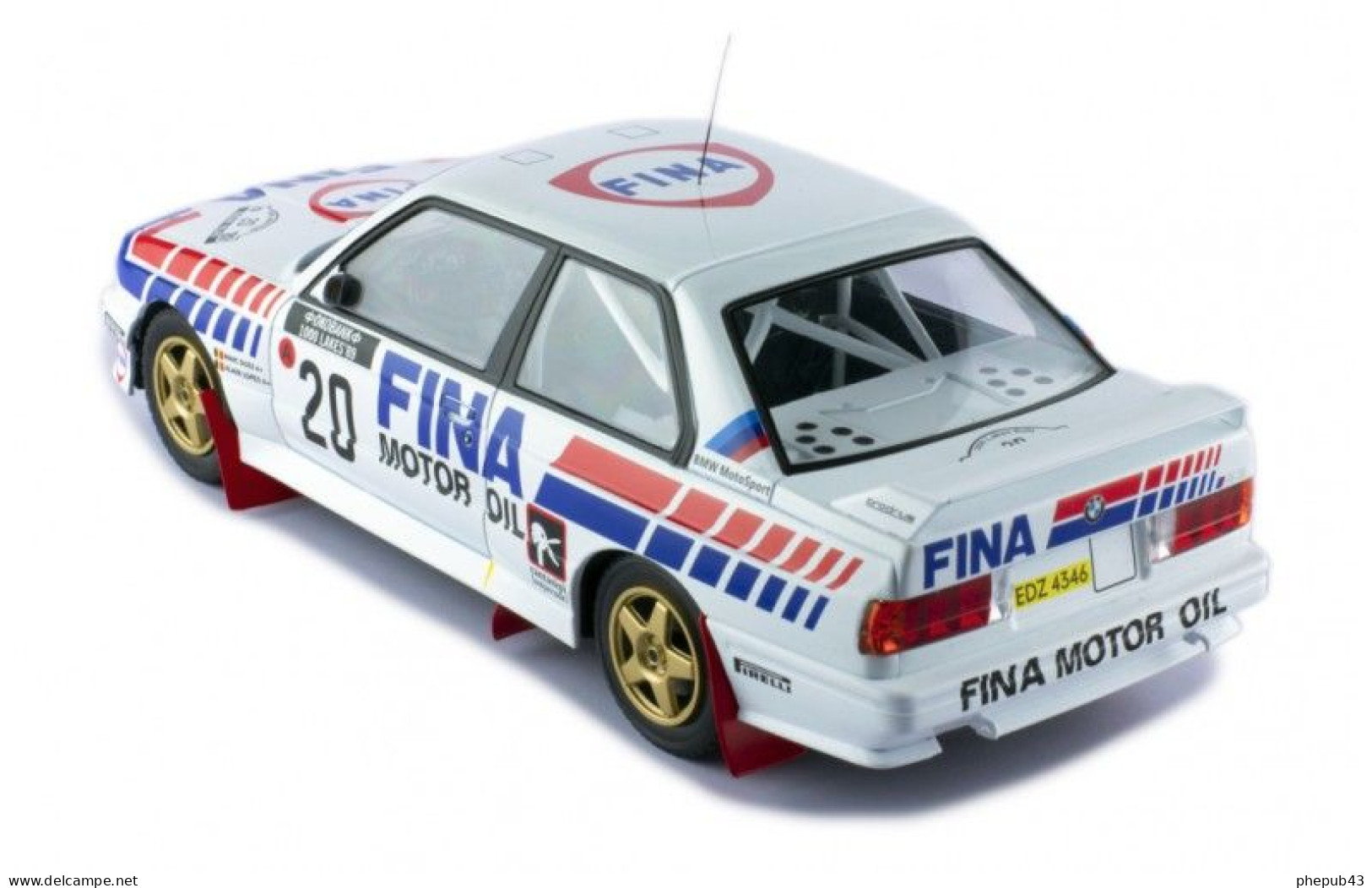 BMW M3 E30 - Fina - Marc Duez/Alain Lopes - Rally 1000 Lakes 1989 #20 - Ixo (1:18) - Ixo