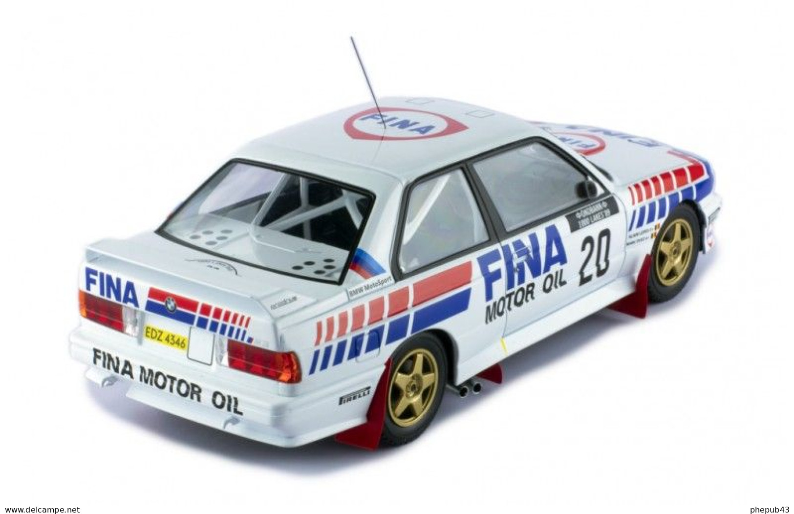 BMW M3 E30 - Fina - Marc Duez/Alain Lopes - Rally 1000 Lakes 1989 #20 - Ixo (1:18) - Ixo