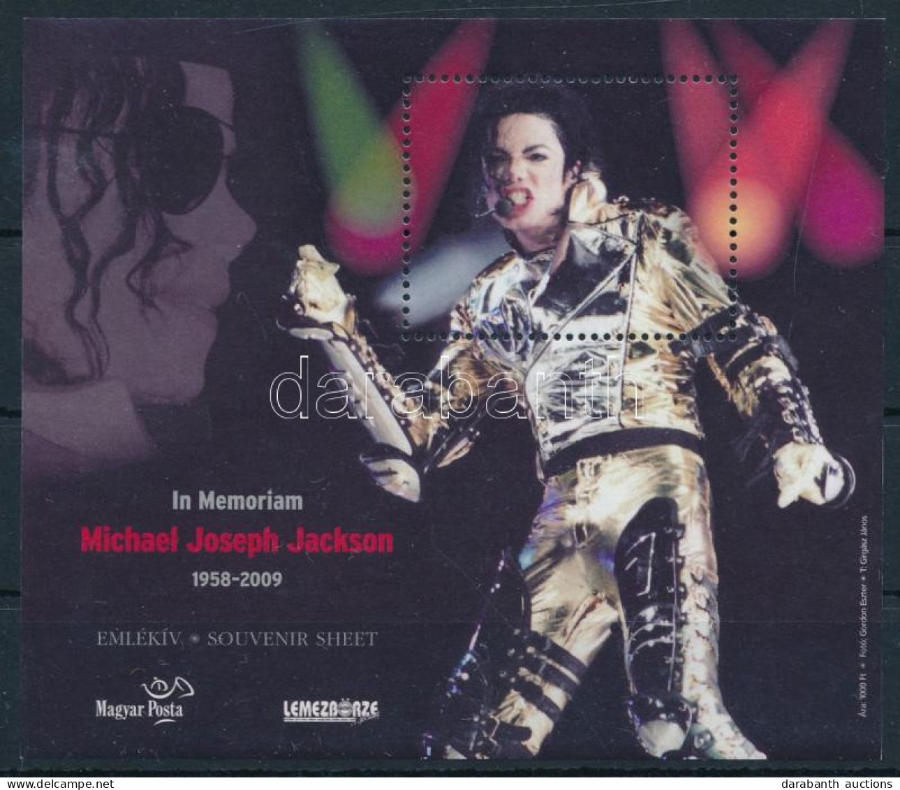 ** 2009 In Memoriam Michael Jackson Emlékív - Altri & Non Classificati