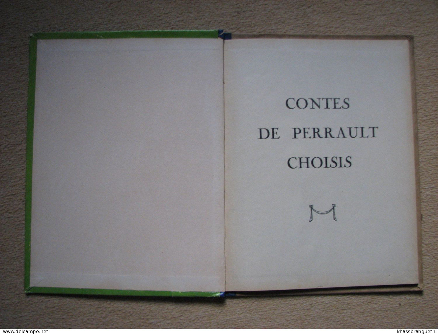 CONTES CHOISIS DE PERRAULT - EDITIONS GORDINNE (LIEGE) 1935 - N°3204 - Contes