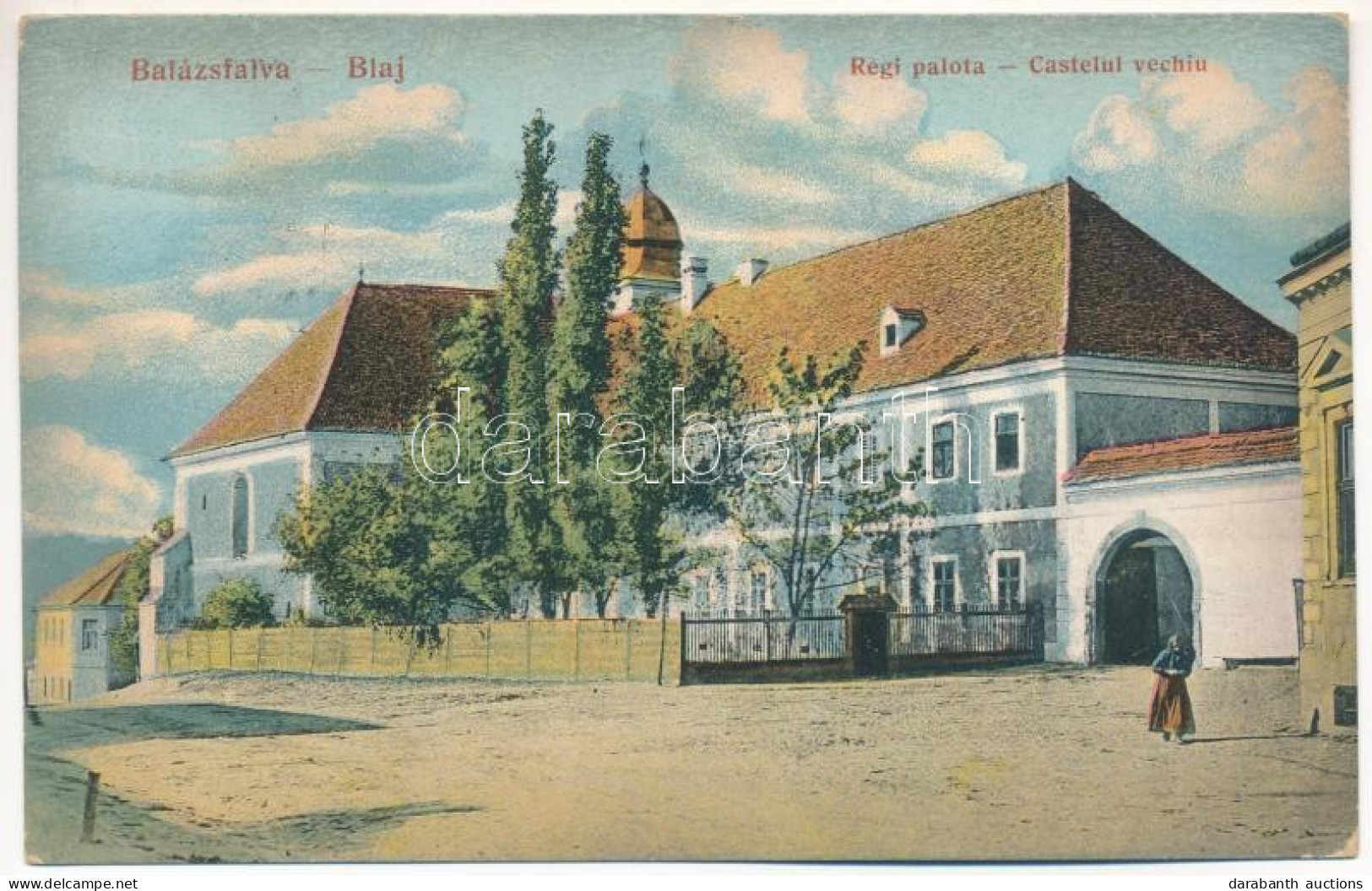 T2/T3 1915 Balázsfalva, Blasendorf, Blaj; Régi Palota / Castelul Vechiu / Old Castle (EK) - Non Classés