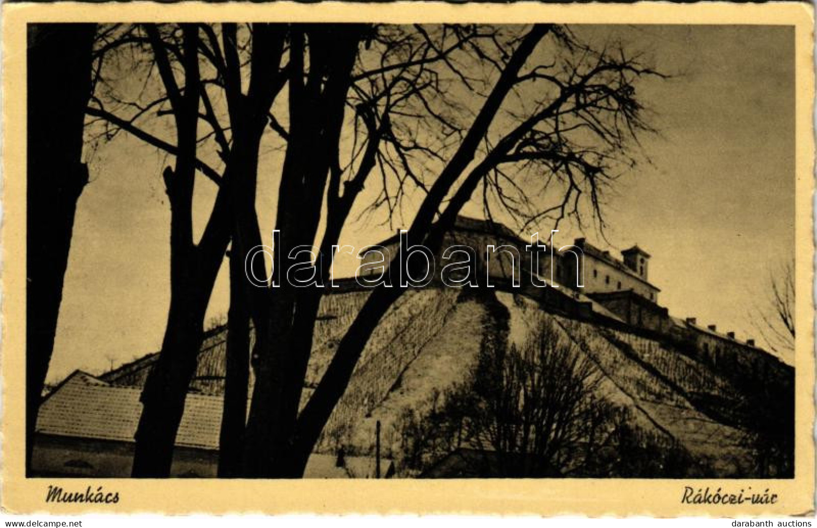 T2/T3 1939 Munkács, Mukacheve, Mukacevo; Rákóczi Vár Télen / Castle In Winter (EK) - Non Classés