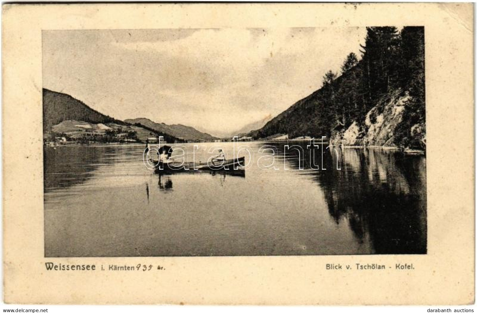 T2/T3 1907 Weißensee, Weissensee I. Kärnten; Blick V. Tschölan-Kofel / Lake, Rowing Boat (EK) - Non Classificati