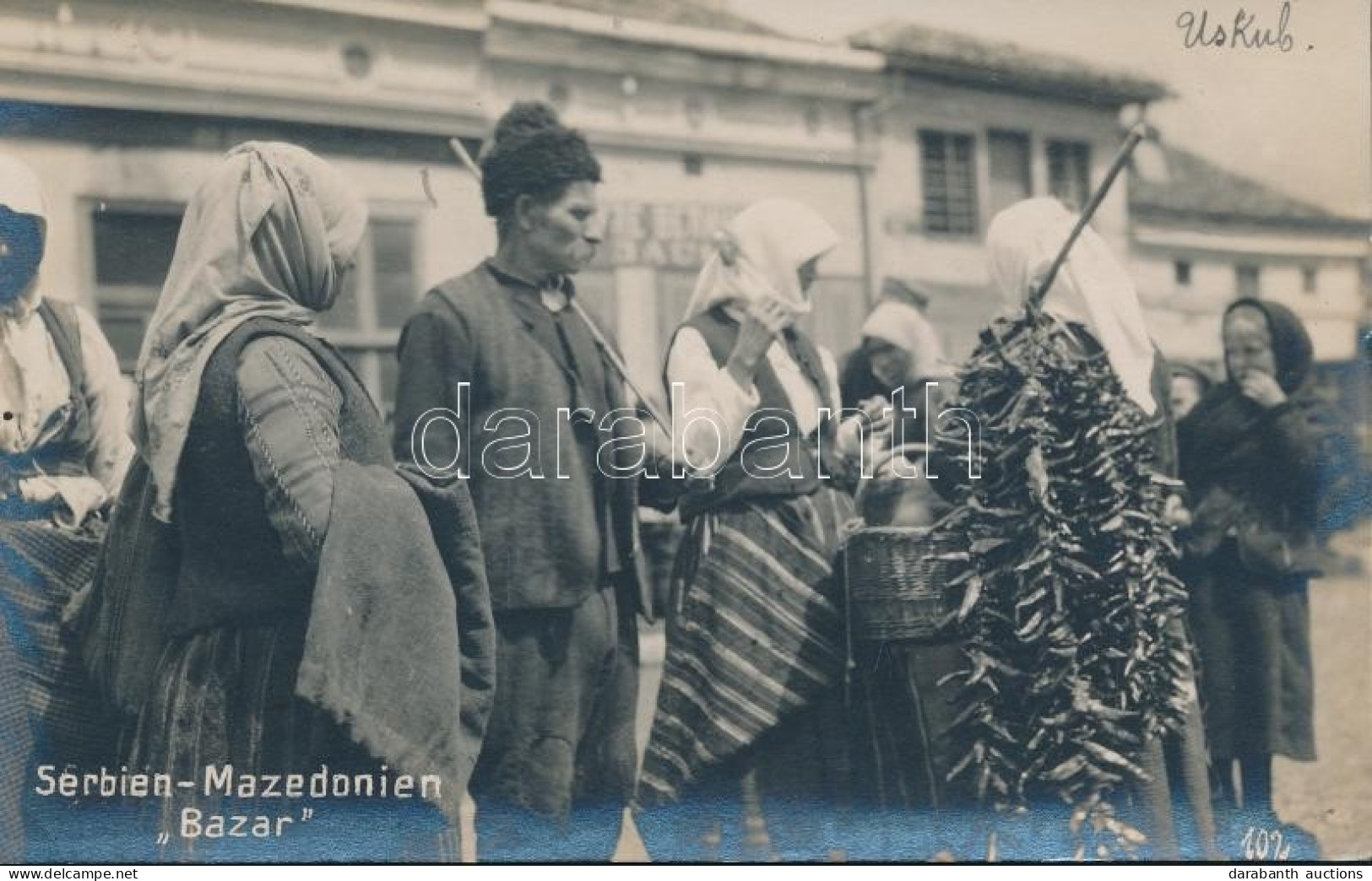 * T1/T2 Skopje, Uskub; Serbian-Macedonian Bazaar, Merchants, Folklore, Photo - Non Classificati