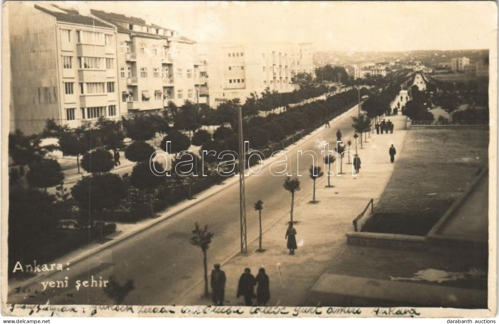 * T2/T3 1936 Ankara, Angora; Yeni Sehir / Street View. Photo (EK) - Non Classificati