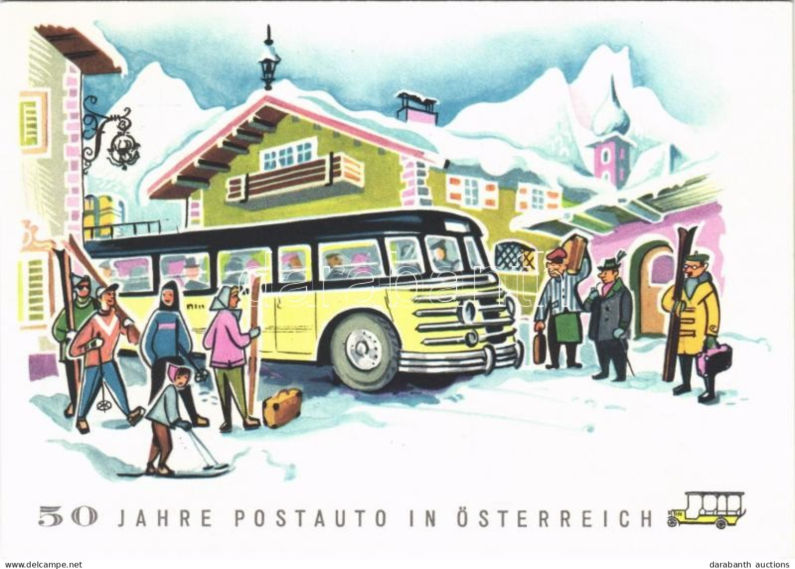 * T2 1907-1957 50 Jahre Postauto In Österreich / 50th Anniversary Of The Post Automobile In Austria, Post Bus, Advertisi - Non Classificati