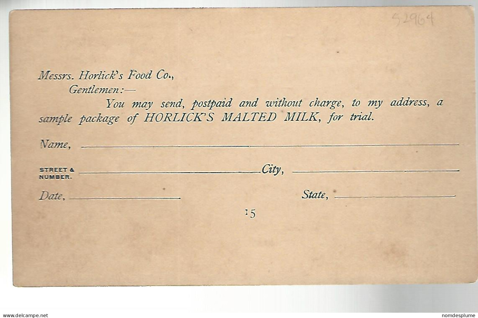 52964 ) USA Postal Stationery  - ...-1900