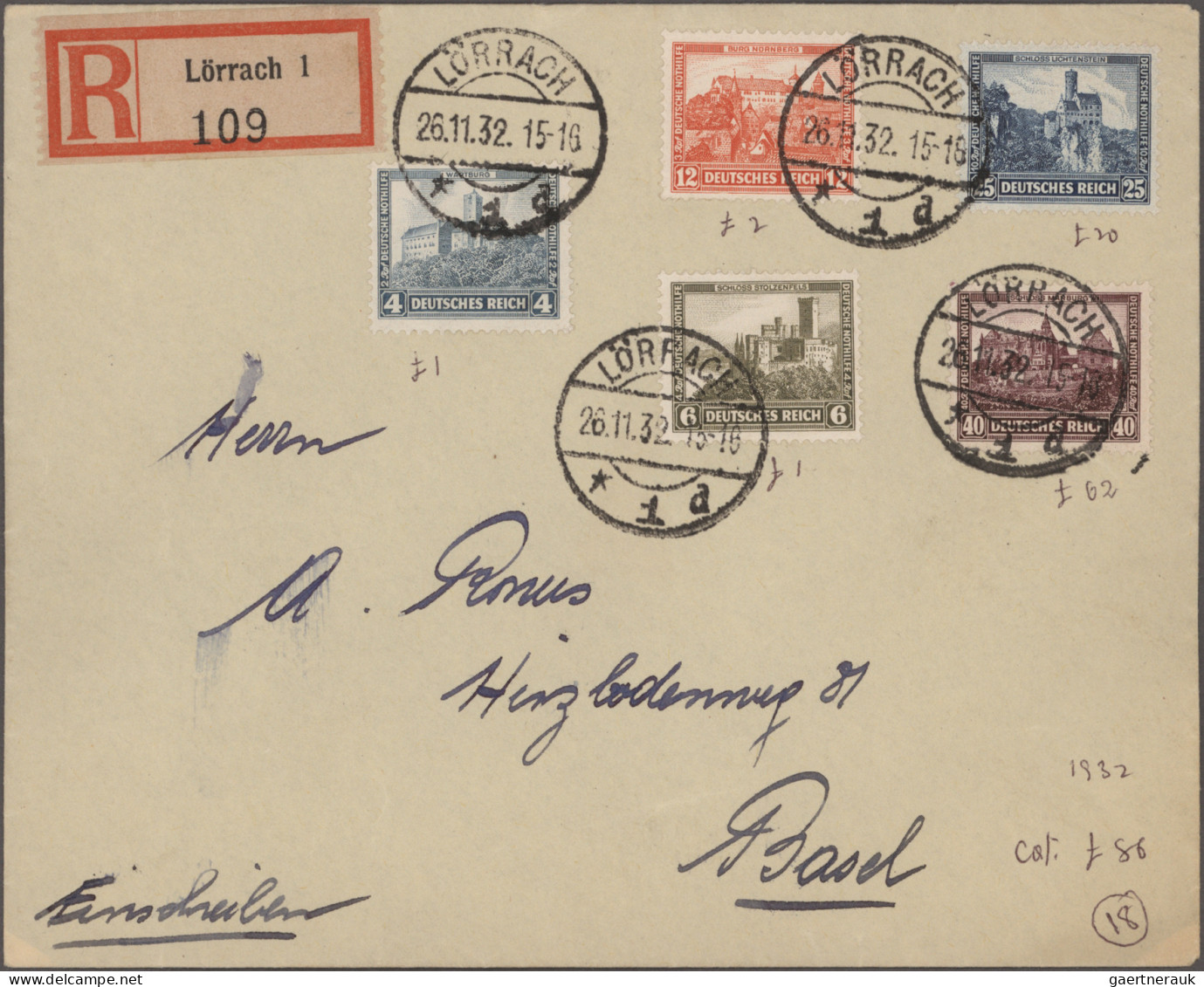 Nachlässe: Belege-Posten Deutschland Mit Ca. 440 Briefen Und Karten, Fast Nur Dt - Lots & Kiloware (mixtures) - Min. 1000 Stamps