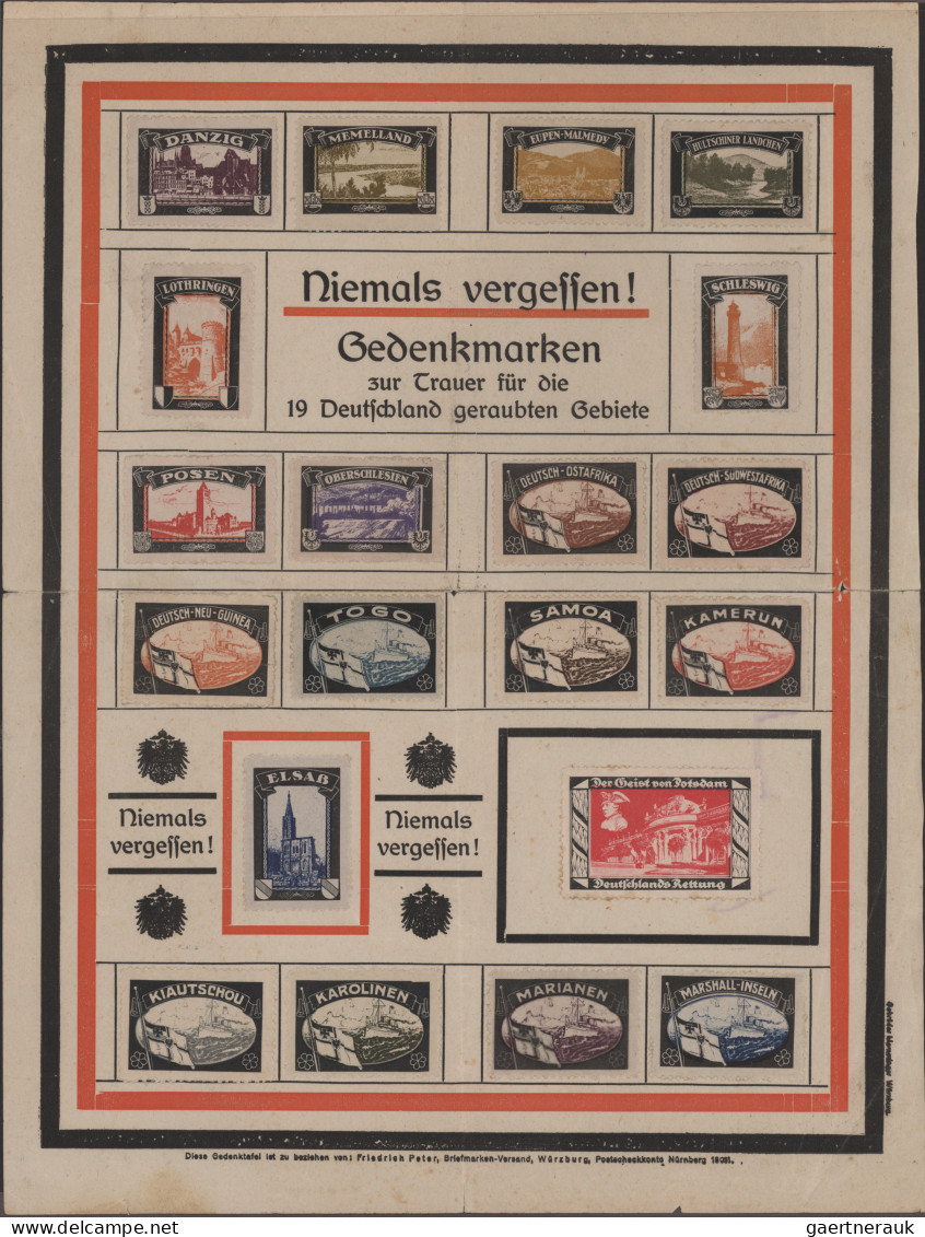 Deutsche Kolonien: 1890/1920 (ca), umfangreiche Sammlung im Ringbinder, mit viel