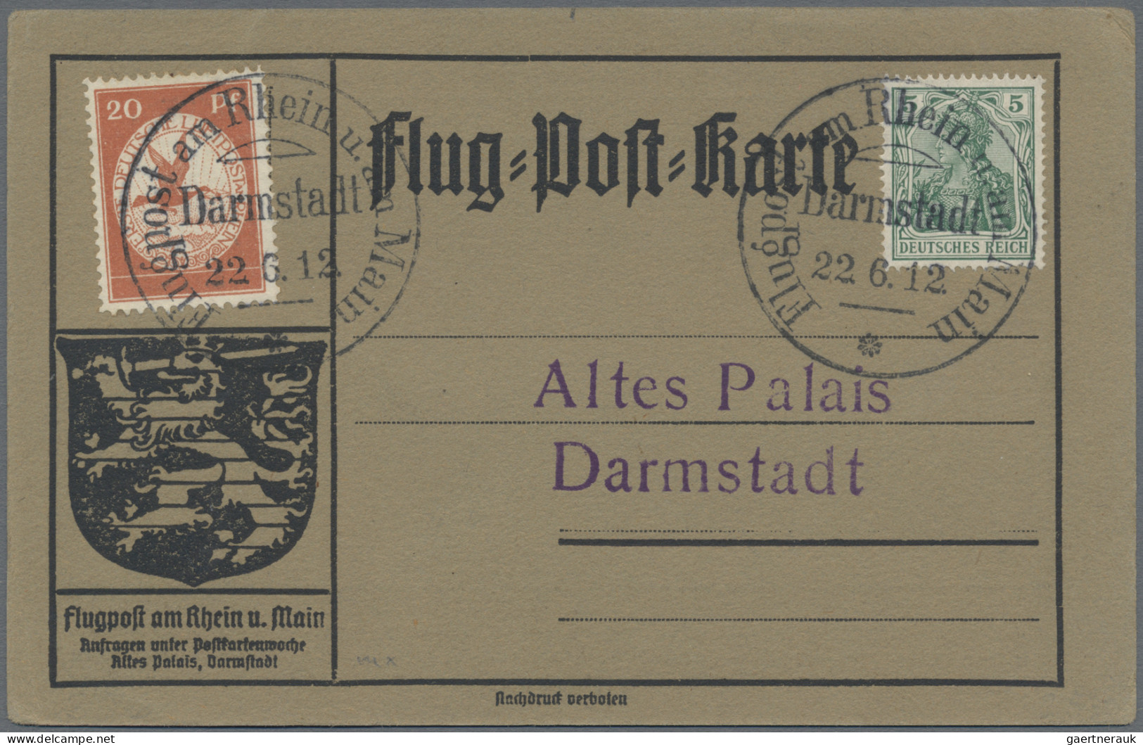 Deutschland: 1910/1949 (ca), Album mit rund 325 Belegen, fast alles interessante