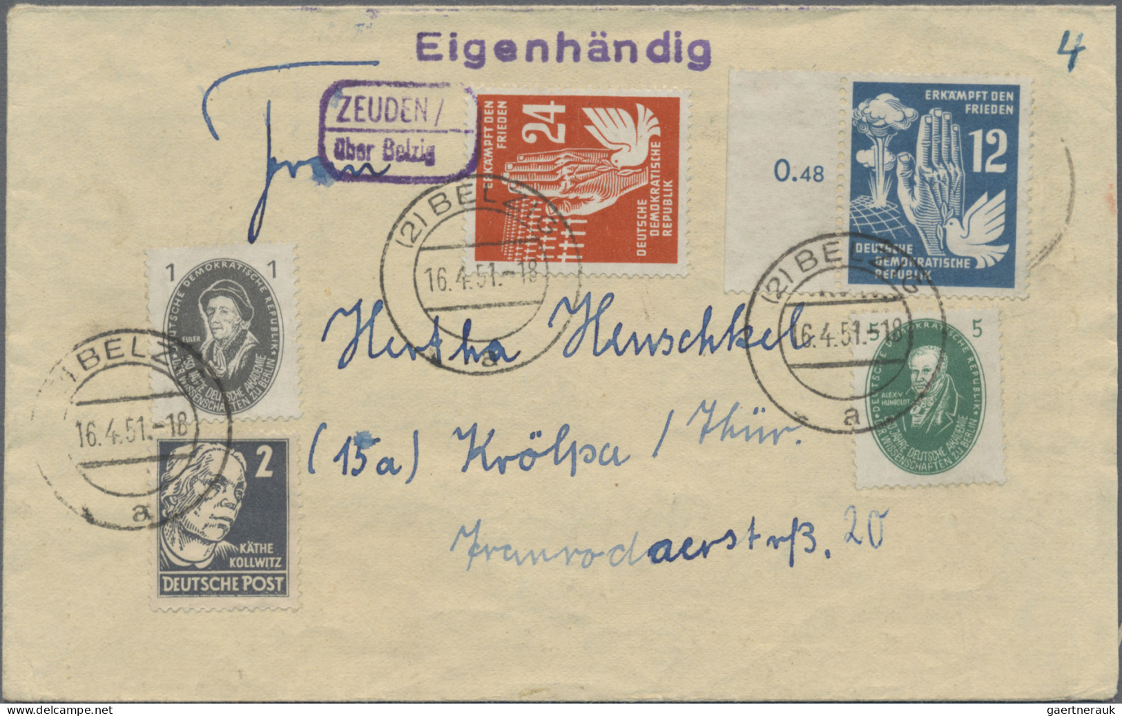 Deutschland: 1935/1962, POSTHILSSTELLENSTEMPEL: Schöner Posten Von Insg. Ca. 78 - Collections