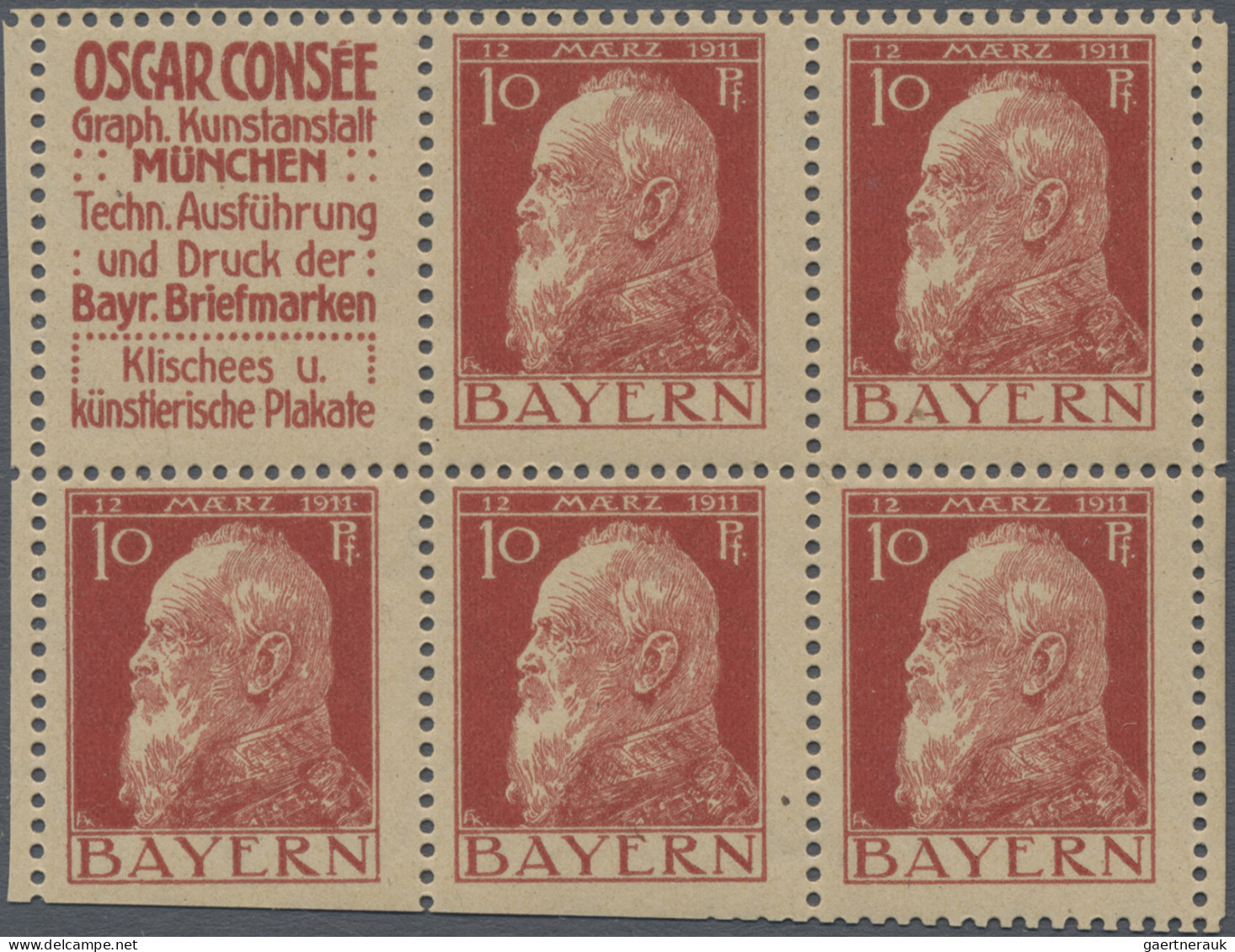 Bayern - Zusammendrucke: 1911/1913, Sammlung Von 24 Zusammendrucken Aus Markenhe - Autres & Non Classés