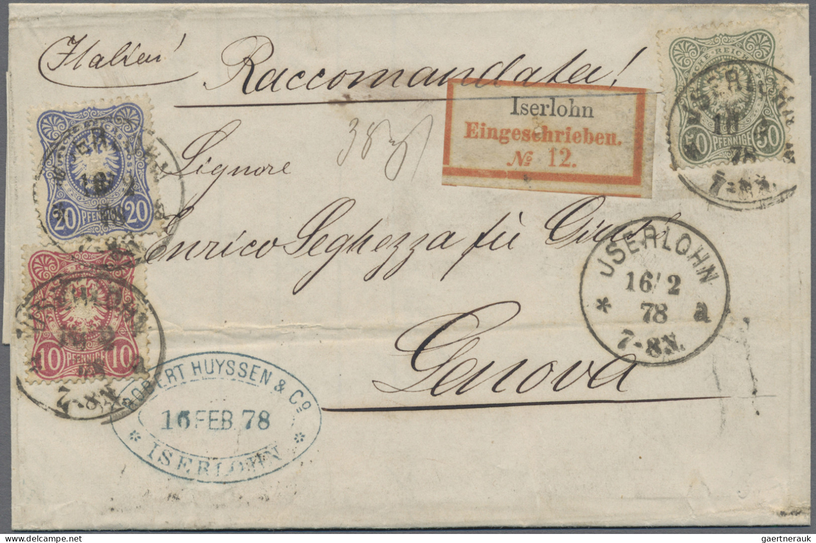 Deutsches Reich - Pfennige: 1877/1887 (ca.), Deutsches Reich - Pfennige-Krone/Ad