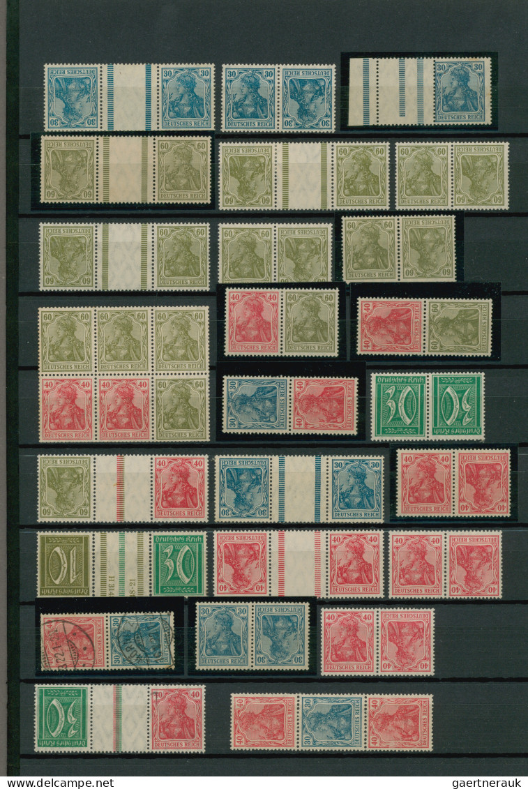 Deutsches Reich - Germania: 1910/1922 (ca.) Germania Und Infla, Gestempelter Und - Collections