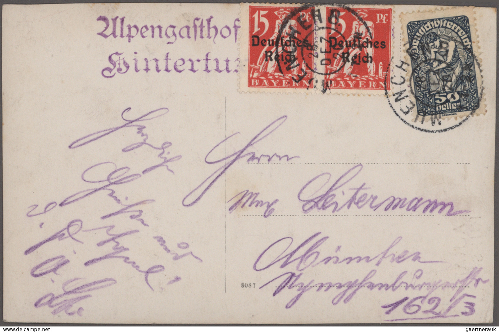 Deutsches Reich - Inflation: 1920/1923 Posten Von 120 Belegen Aus Der Inflations - Collections