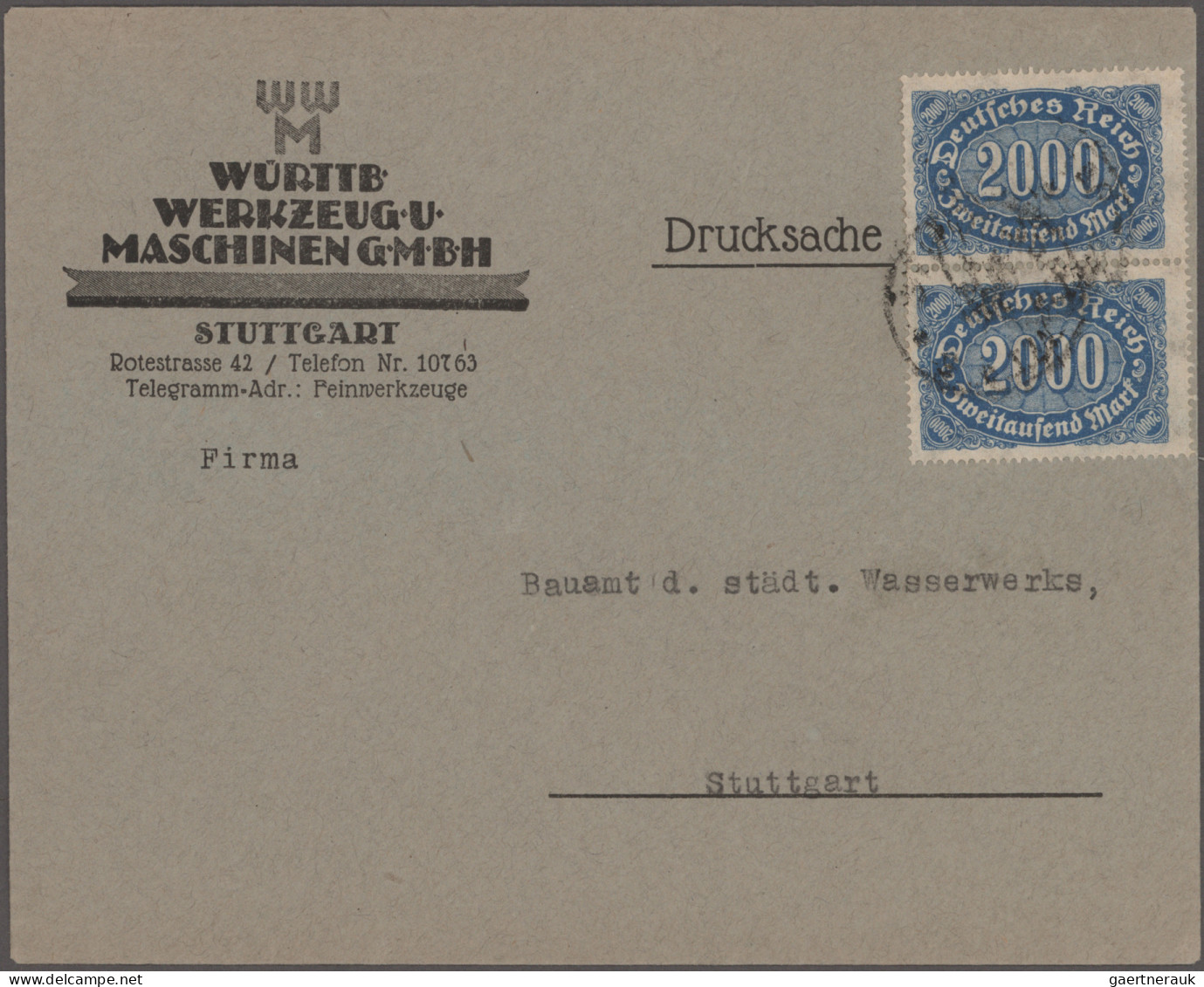 Deutsches Reich - Inflation: 1920/1923 Posten Von 120 Belegen Aus Der Inflations - Collections