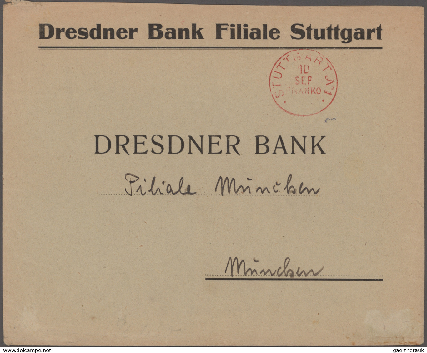 Deutsches Reich - Inflation: 1923, Roter FRANKO-Stempel Von Stuttgart, Lot Von D - Verzamelingen