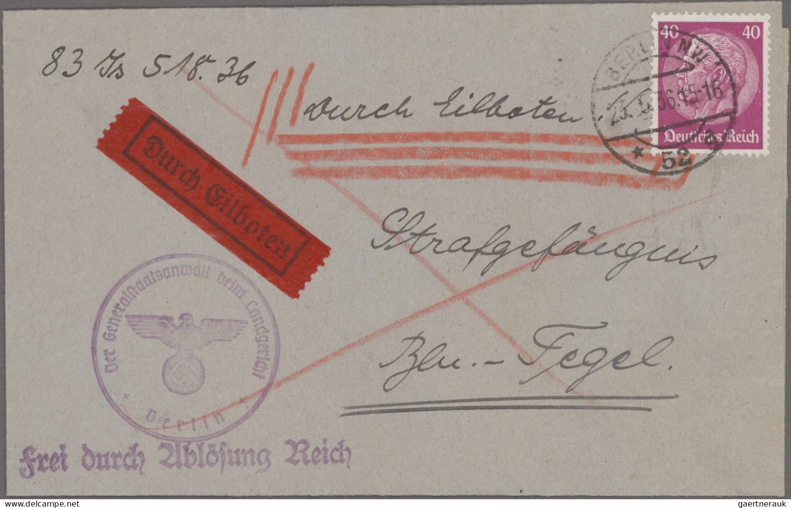 Deutsches Reich - 3. Reich: 1933/1937, Dauerserie Hindenburg, Nette Spezialparti - Lettres & Documents