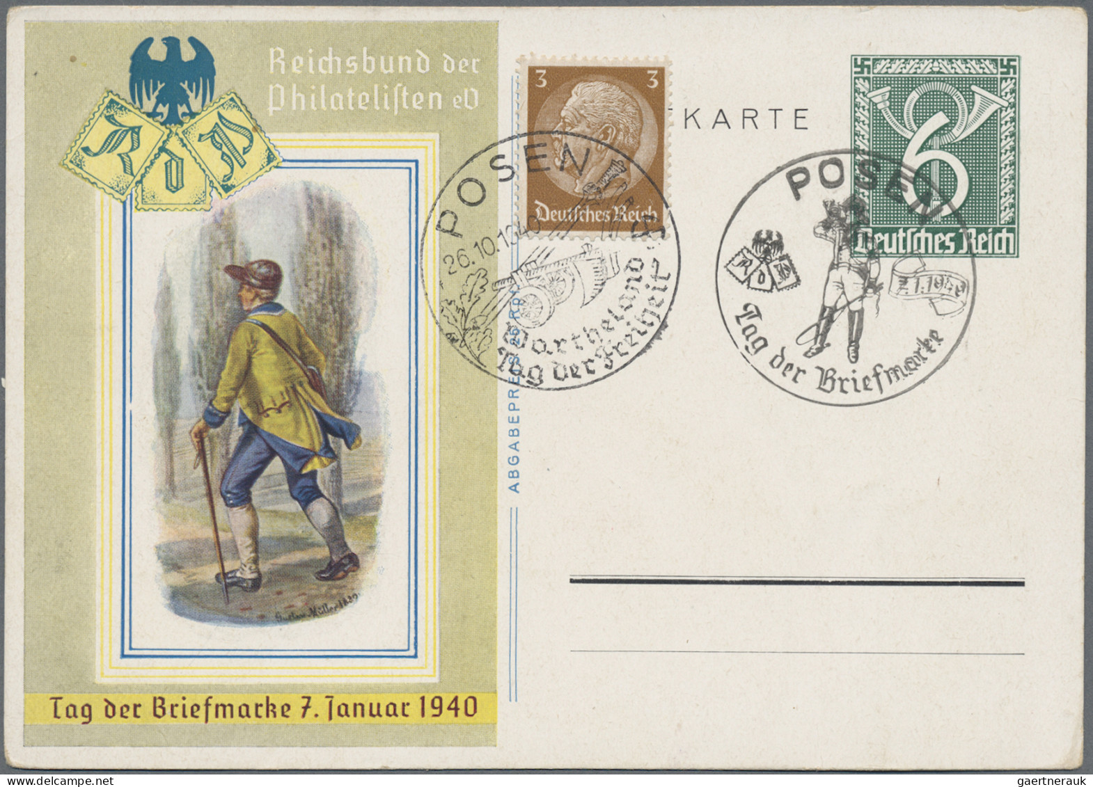 Deutsches Reich - 3. Reich: 1933/1945, vielseitiger Posten von ca. 450 Belegen,