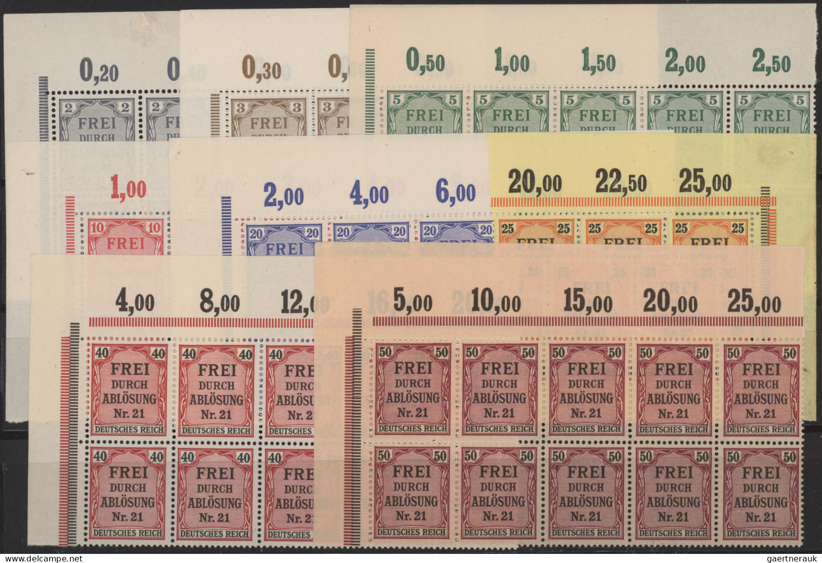 Deutsches Reich - Dienstmarken: 1903/1942, Umfangreicher, überwiegend Postfrisch - Oficial