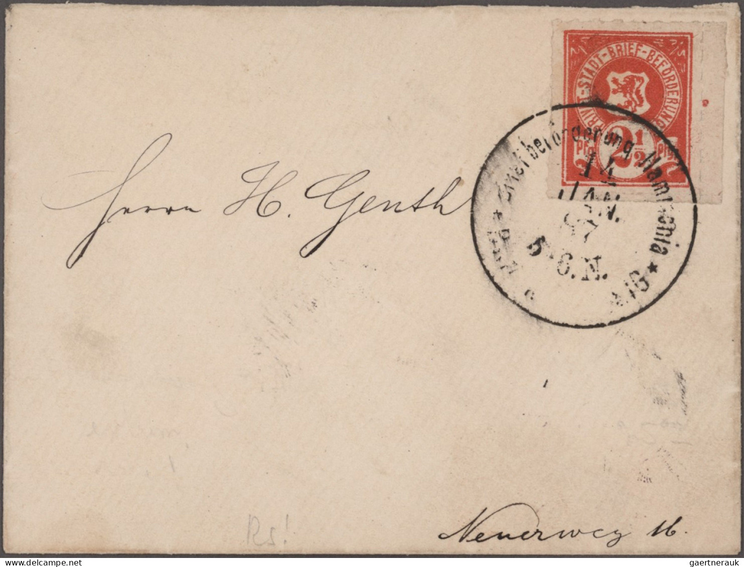 Deutsches Reich - Privatpost (Stadtpost): 1866/1895, BRAUNSCHWEIG, Saubere Samml - Private & Lokale Post