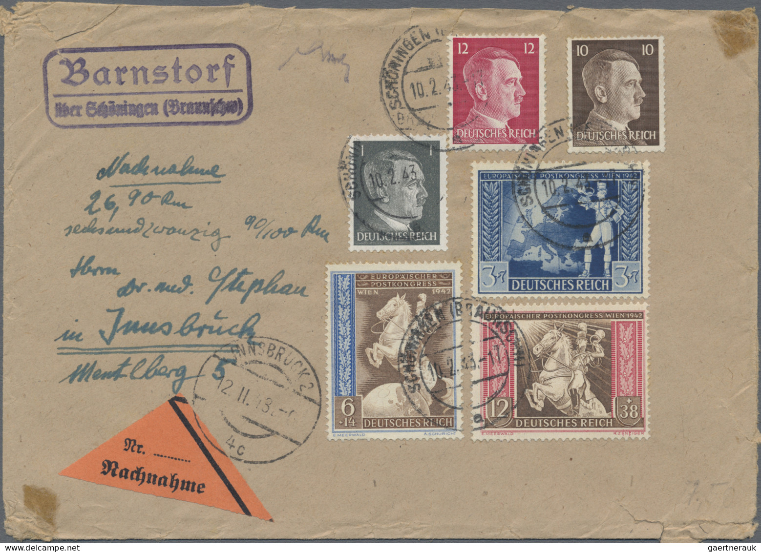 Deutsches Reich - Stempel: 1928/1943 (ca.), Sammlung Von 58 Belegen Mit Landpost - Franking Machines (EMA)