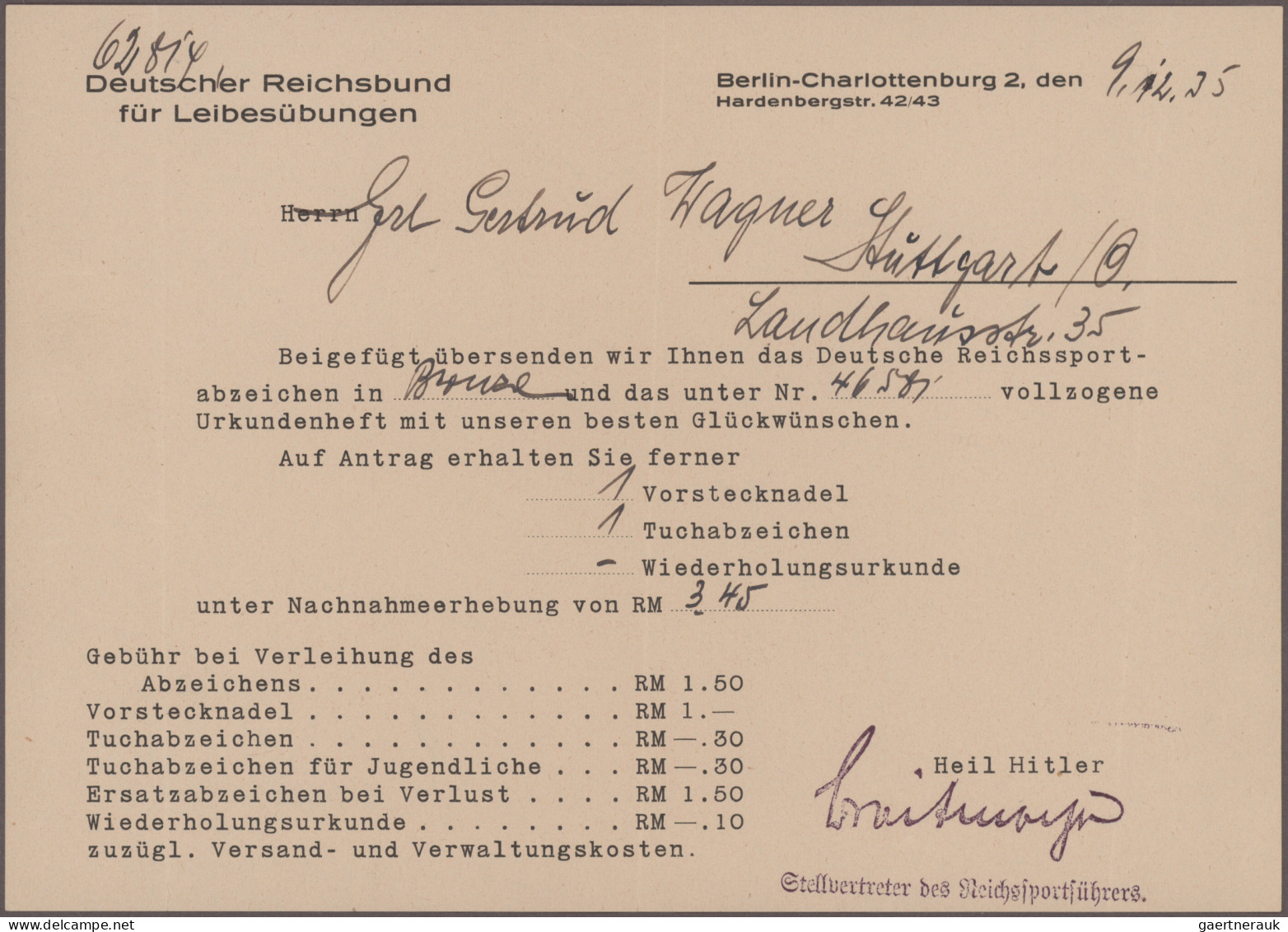 Deutsches Reich - Besonderheiten: 1933 - Deutsches Turnfest Stuttgart: Mehr Als - Sonstige & Ohne Zuordnung