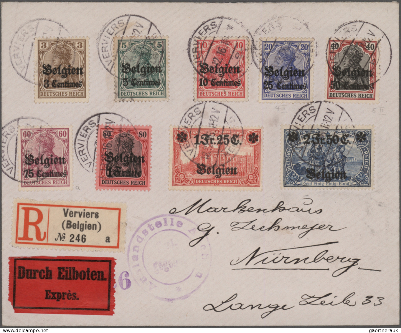 Deutsches Reich - Nebengebiete: 1916/1939, Partie Von 28 Briefen Und Karten, Dab - Collections