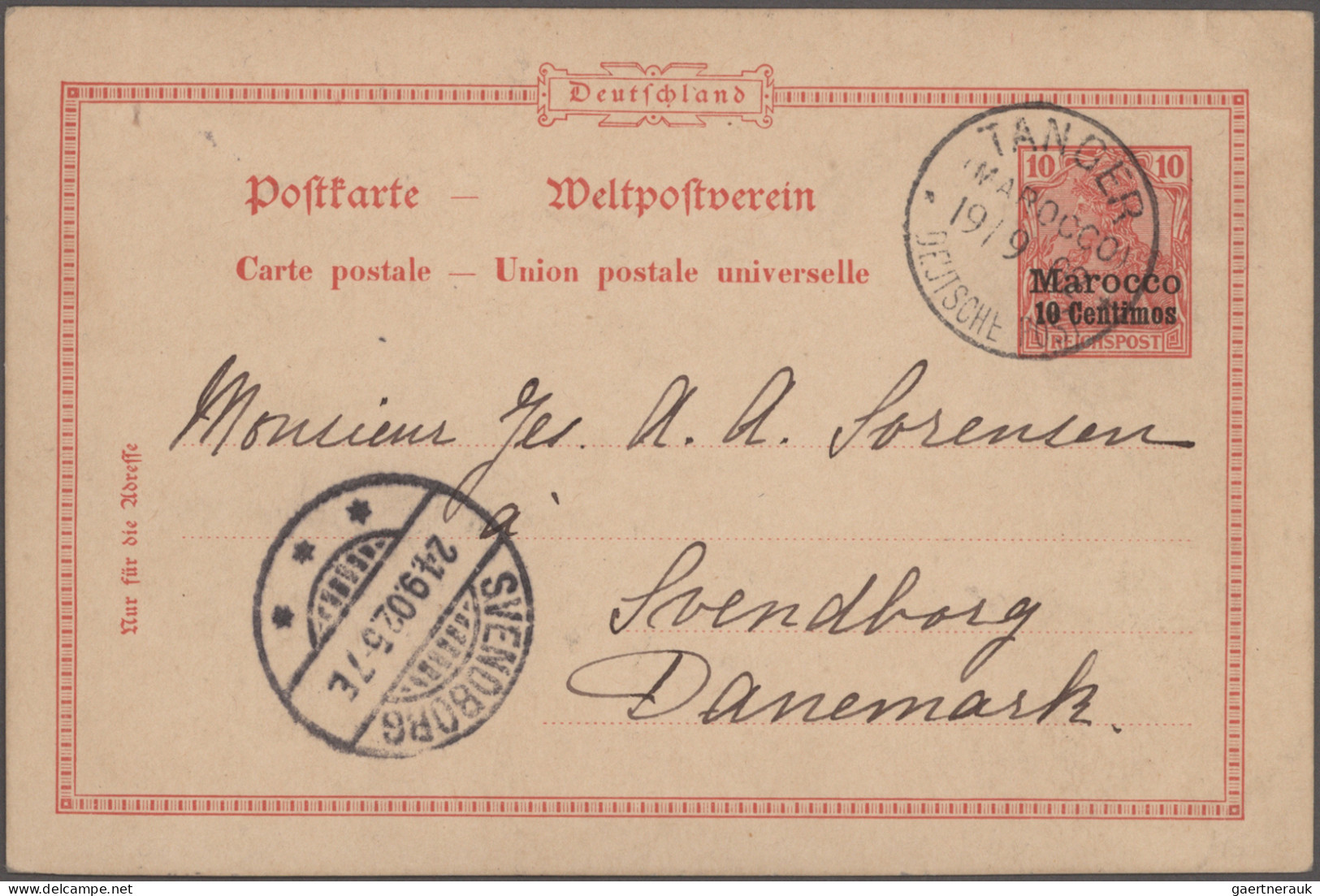 Deutsche Auslandspostämter: 1900/1913, Sammlung Von 39 Gebrauchten Und Ungebrauc - Autres & Non Classés