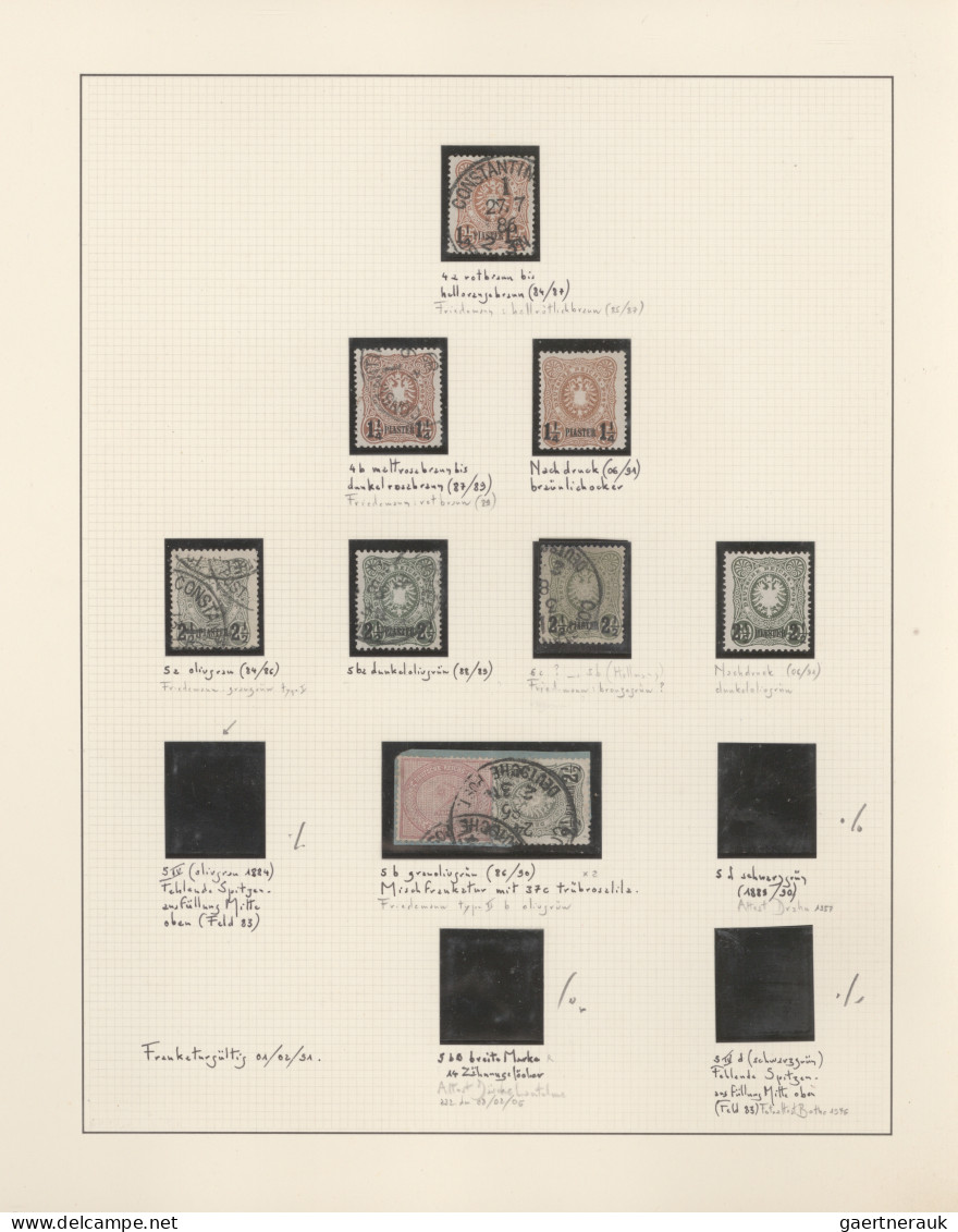 Deutsche Post in der Türkei: 1870/1913 (ca), ganz außergewöhnliche Sammlung im R