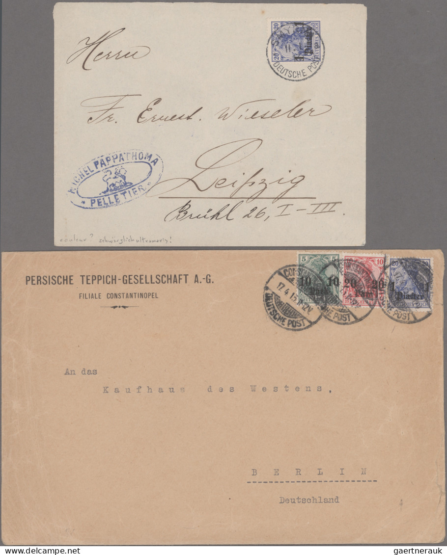 Deutsche Post in der Türkei: 1870/1913 (ca), ganz außergewöhnliche Sammlung im R