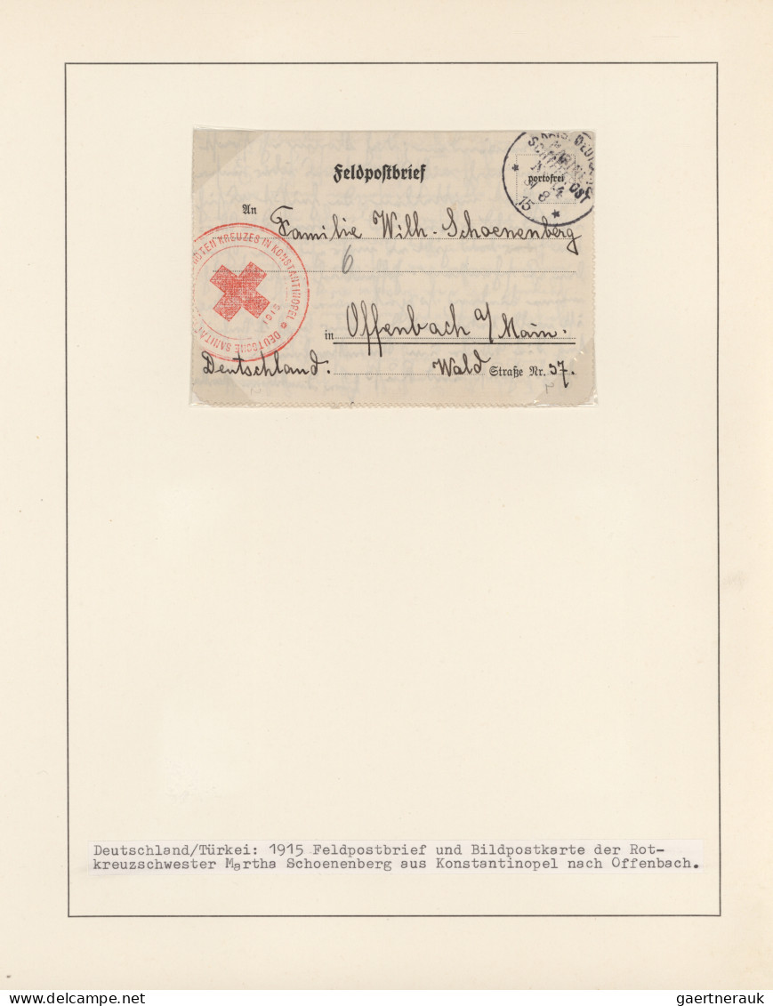 Deutsche Post In Der Türkei: 1913/1918, Sanitätsmission Des Roten Kreuzes In Kon - Turkey (offices)