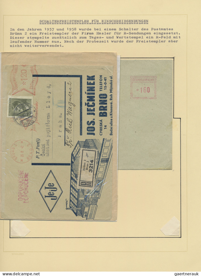 Dt. Besetzung II WK - Böhmen und Mähren: 1939/1945, Absenderfreistempel von BRÜN