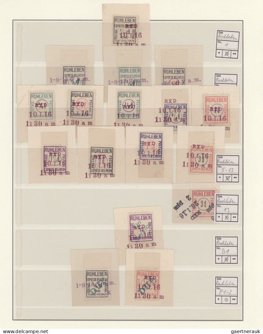 Lagerpost: Ruhleben: 1914/1916, Saubere Sammlungspartie Mit 33 Marken Und 16 Bel - Sonstige