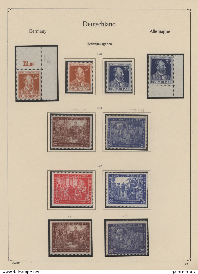 Deutschland Nach 1945: 1945/1949, Alliierte Besetzungen, Bi-Zone Und SBZ In Eine - Collections