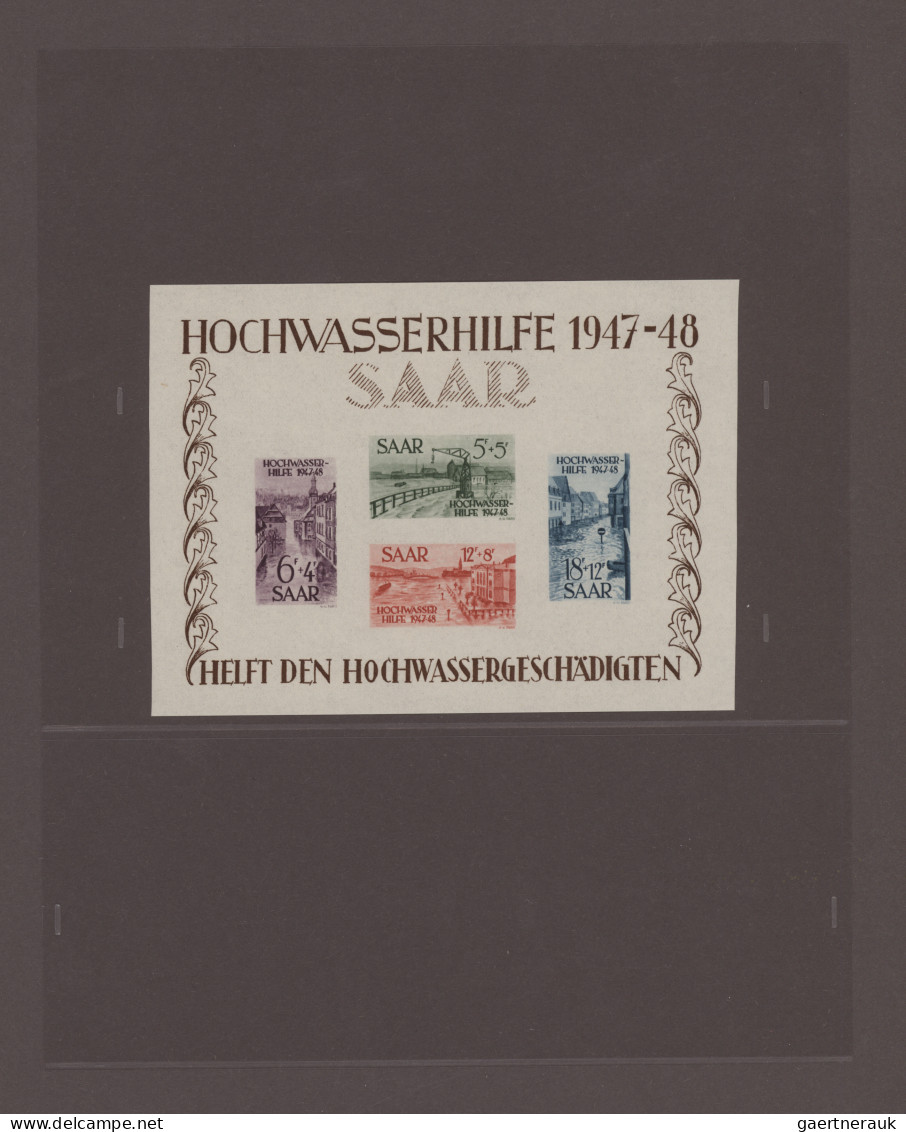 Deutschland Nach 1945: 1945/1959, Sammlung **/* Französische Zone, Saar Und Geme - Collezioni