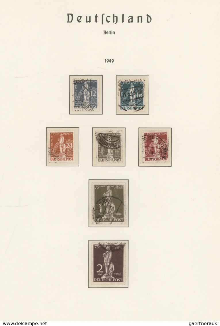 Deutschland Nach 1945: 1948/1990, Gestempelter Sammlungsposten In Fünf Alben Mit - Collezioni