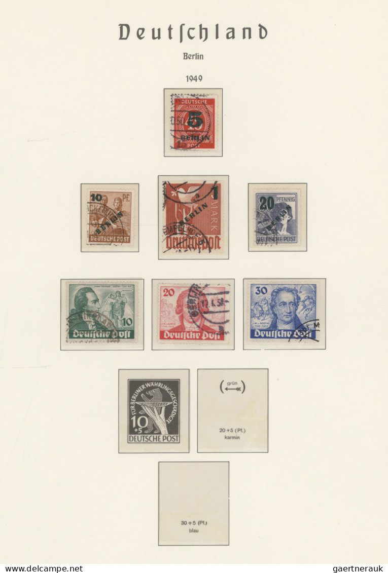 Deutschland Nach 1945: 1948/1990, Gestempelter Sammlungsposten In Fünf Alben Mit - Collections
