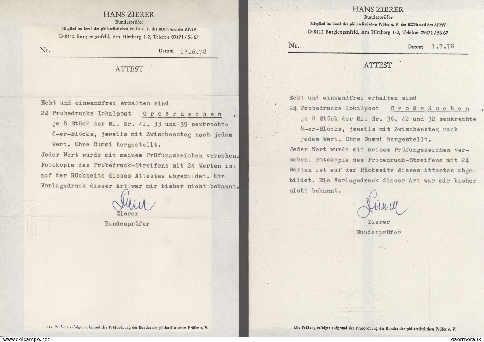 Deutsche Lokalausgaben Ab 1945 - Großräschen: 1945/1946, Umfangreiche Und Intens - Andere & Zonder Classificatie