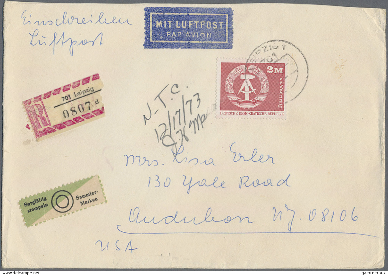 DDR: 1949/1990, Umfangreicher Posten Von Ca. 1.360 Briefen Und Karten In Netter - Collections