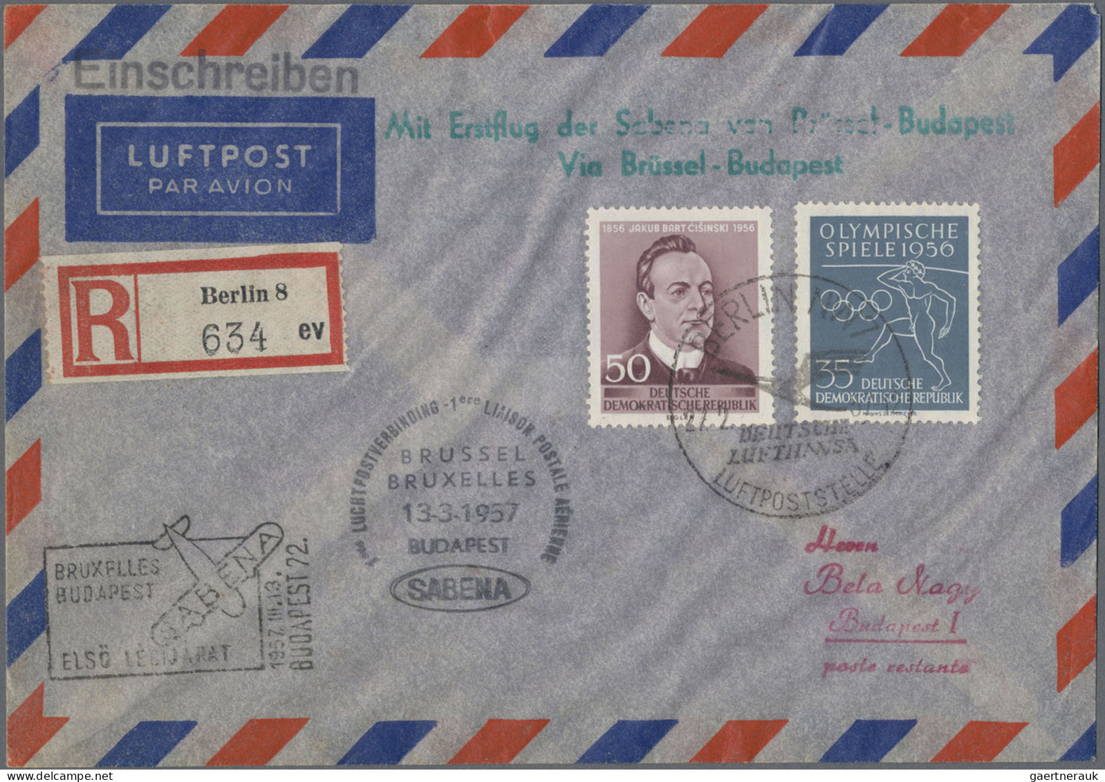 DDR: 1949/1990, Umfangreicher Posten Von Ca. 1.360 Briefen Und Karten In Netter - Verzamelingen