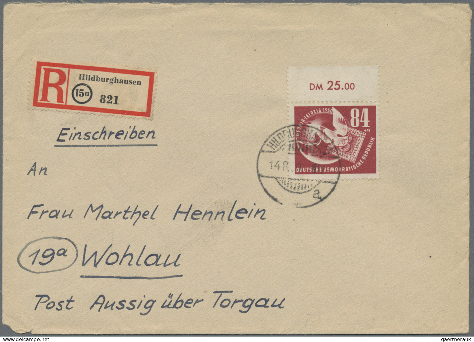 DDR: 1950/1964, Partie Von 27 Briefen Und Karten Mit Interessanten Frankaturen D - Collections