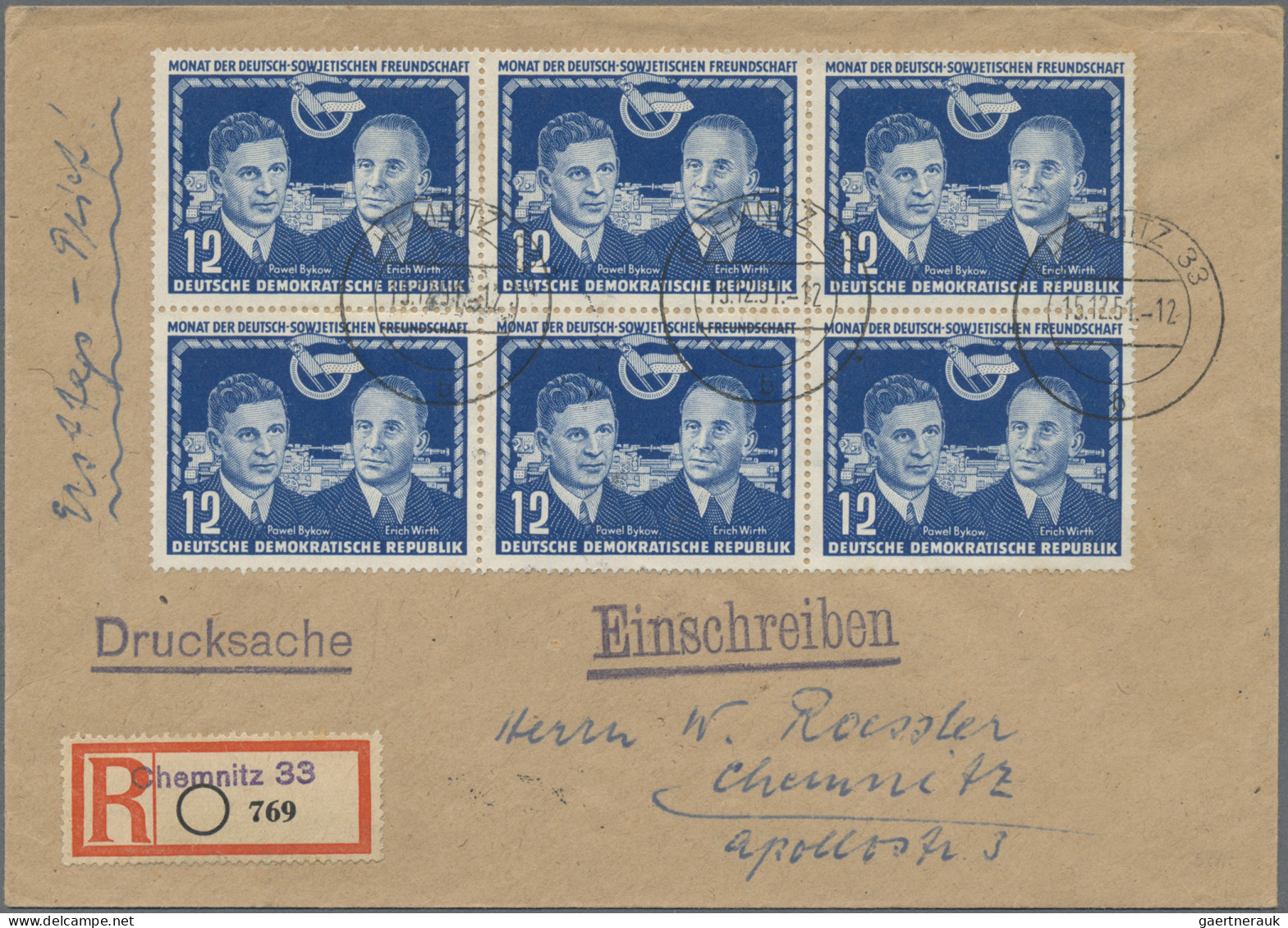 DDR: 1950/1970, Partie Von 41 Briefen Und Karten Mit Interessanten Frankaturen D - Collections