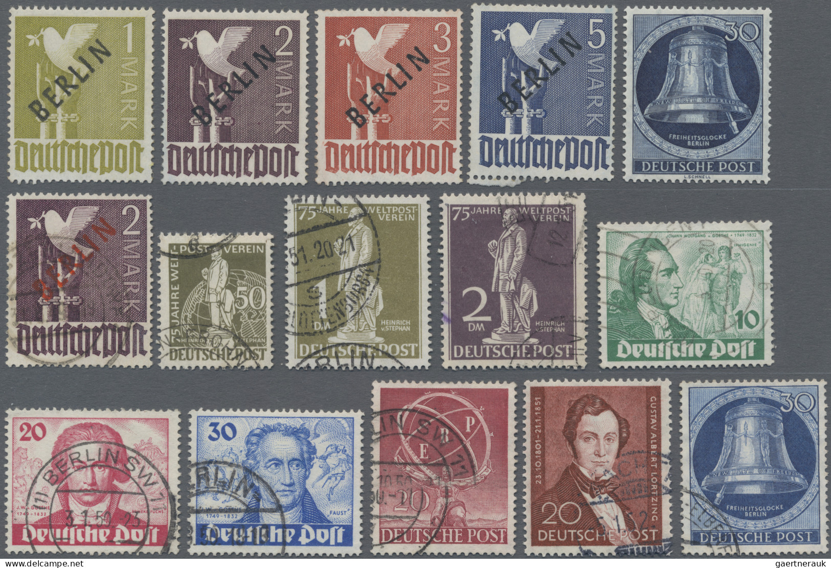 Berlin: 1948/1990, Postfrische Und Gestempelte Sammlung In Zwei Klemmbindern Mit - Used Stamps