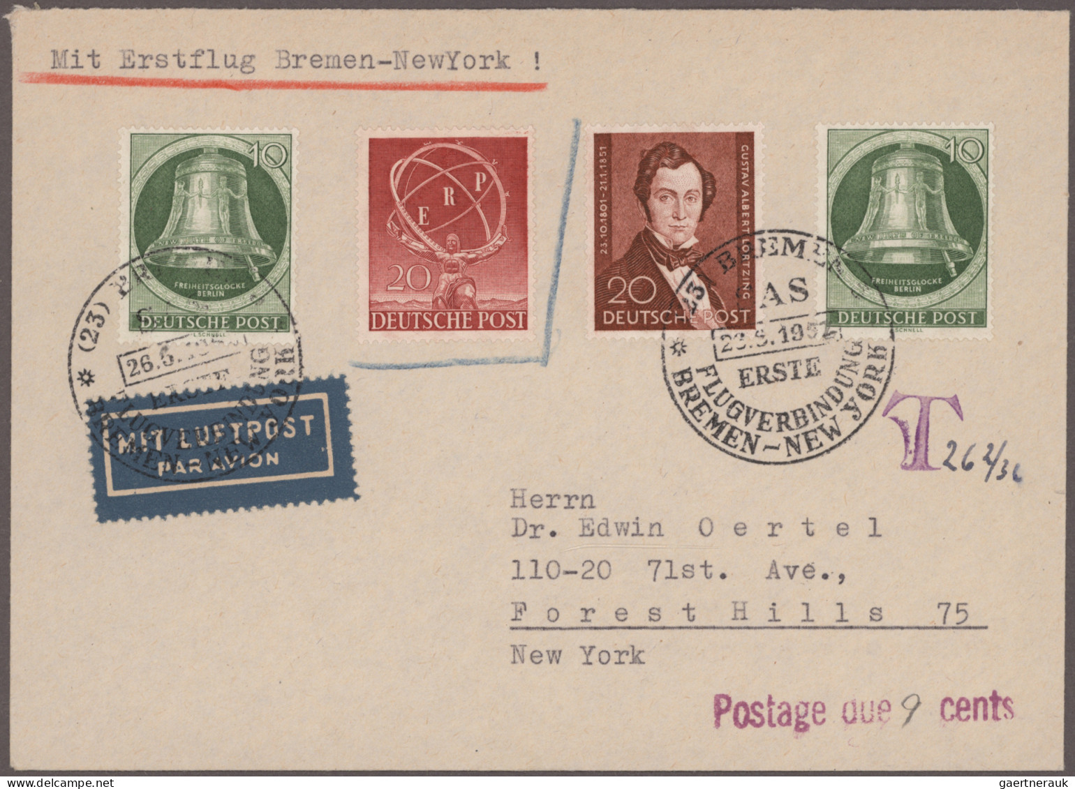 Berlin: 1948/1991, Nette Partie Mit Ca. 142 Briefen Und Karten, Dabei Gelaufene - Brieven En Documenten